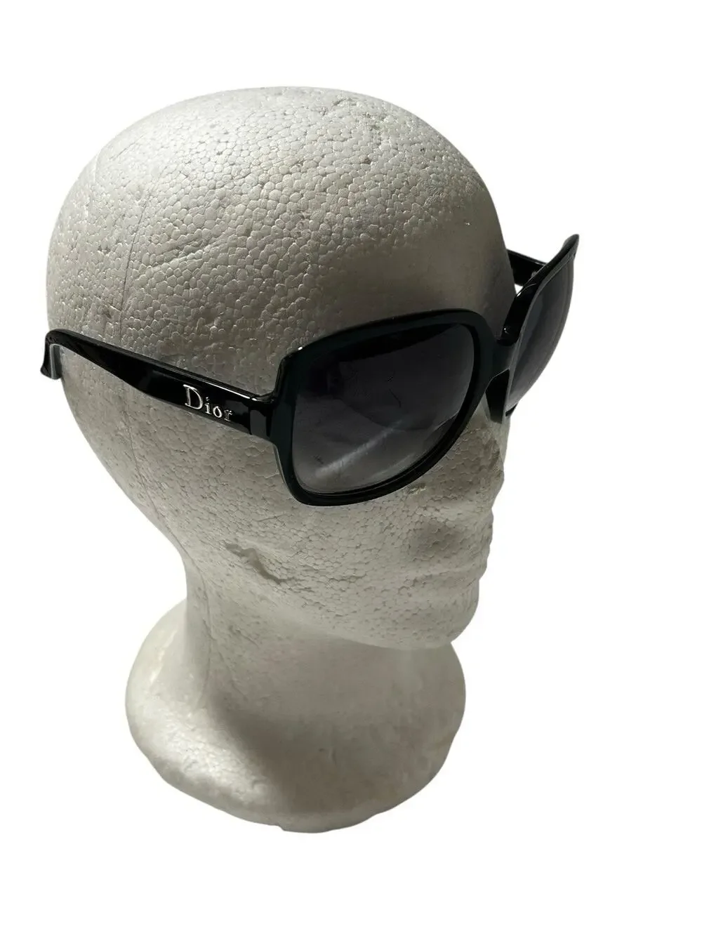 Dior Black Square Frame Sunglasses w/Gold Accents DiorMitzA3 EUC